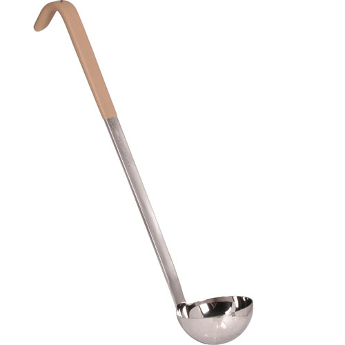 Vollrath 4980335 Ladle , 3 OZ,S/S,Ivory,13"HDl