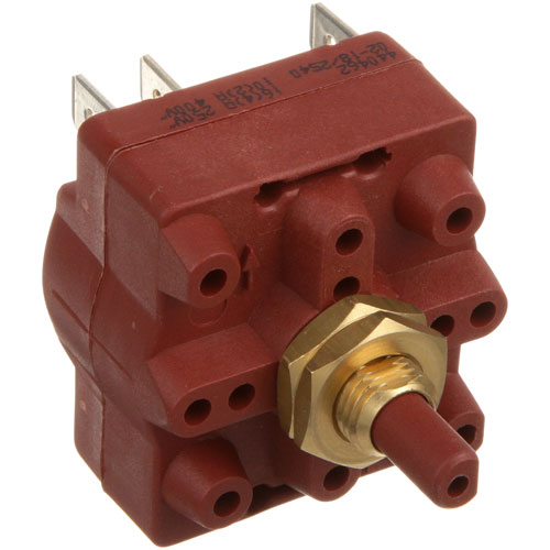 Star Mfg 2E-200551 Conveyor Toaster Rotary Switch W/1/4" Tabs & .198" Plastic D-Shaft