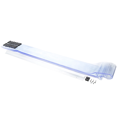 Kason 401SA6063384F Easimount Strip Curtain with Aluminum Track, 33" x 84"
