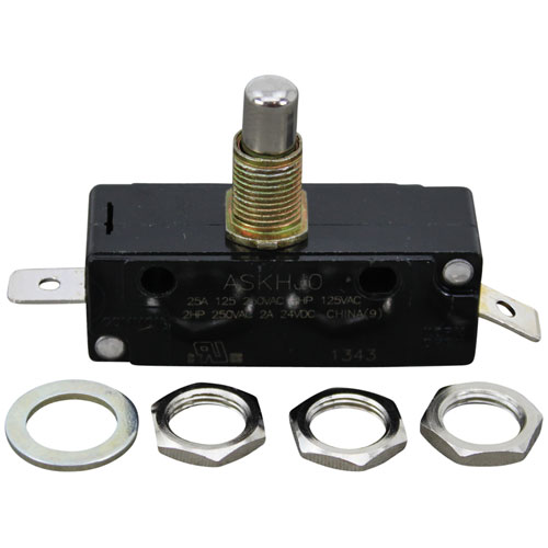 Robot Coupe C132 Push Button Switch W/ 2x 1/4" Tab Term, Mom On/off, 125/250V