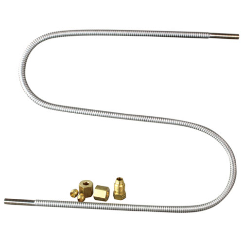 Dormont T3-BZ002-24 3/16" Stainless Steel Flex Tube Kit W/ Breakaway Fitting