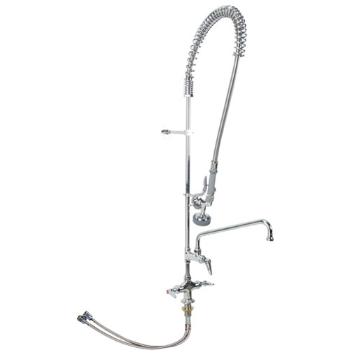T&S Brass B-0113-ADF12 Pre Rinse Deck Mount W/Add-On Faucet