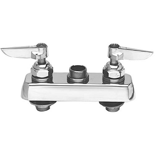 T&S Brass B-1110-LNM Deck Mount W/Swing Nozzle 4" CTRS
