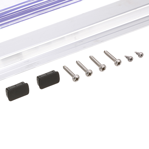 Kason 401SA6064284F Easimount Strip Curtain W/ Aluminum Track, 42" X 84"