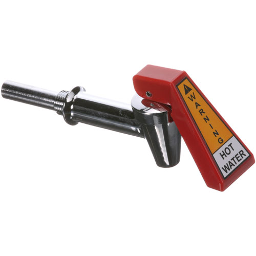 Bunn BU2596.1005 Hot Water Faucet W/ Hose Fitting &  Red Handle
