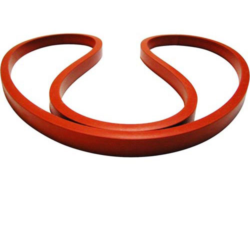 BKI (Barbeque King) BKIG0016 Fryer Orange Silicone Lid Gasket 18" OD X 0.646" X 0.420"