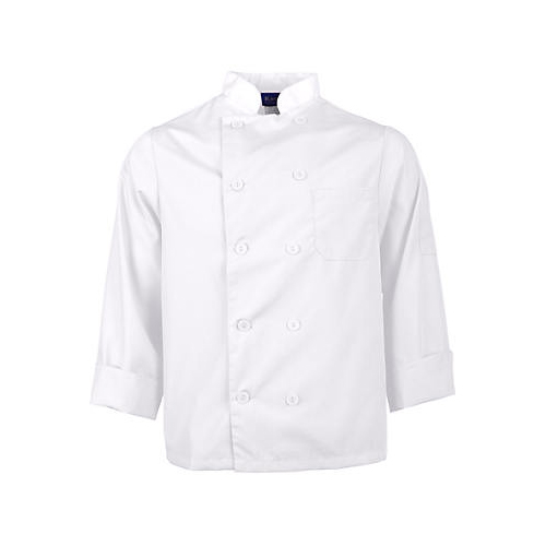 Allpoints 2577WHTL Kng Lg Lw Chef Coat White Long Sleeve
