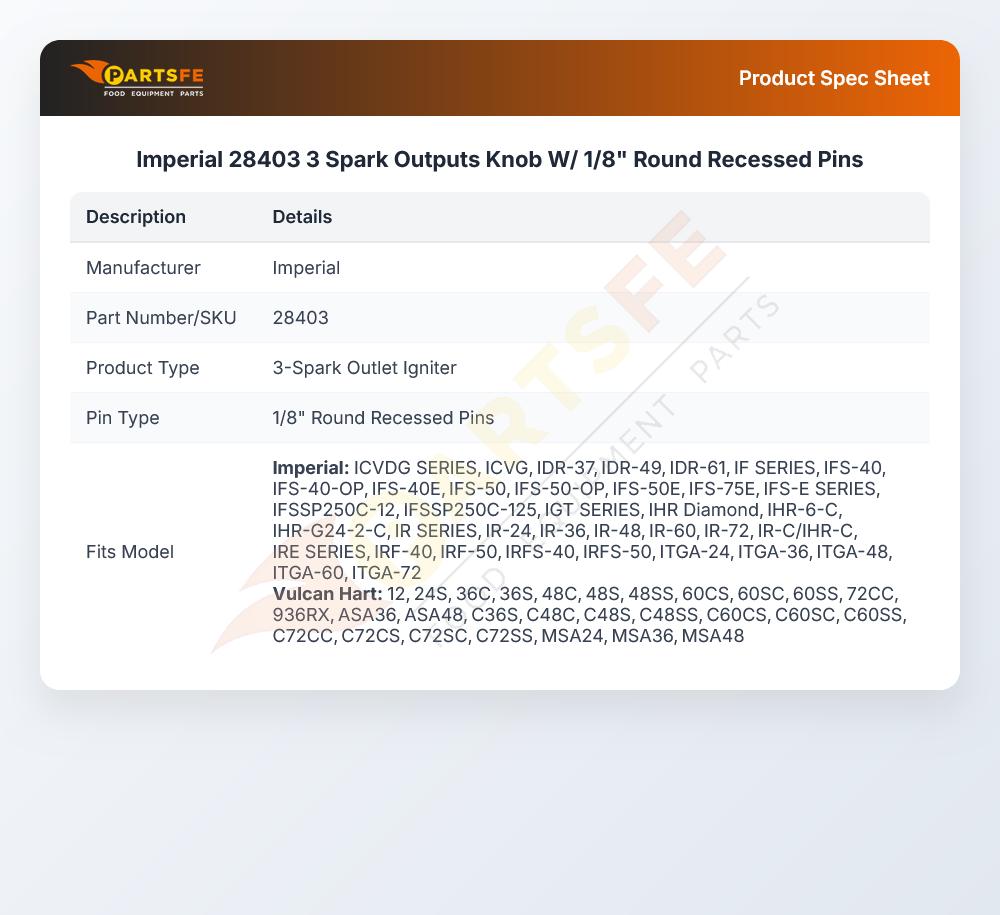 Imperial 28403 3-Spark Output Igniter