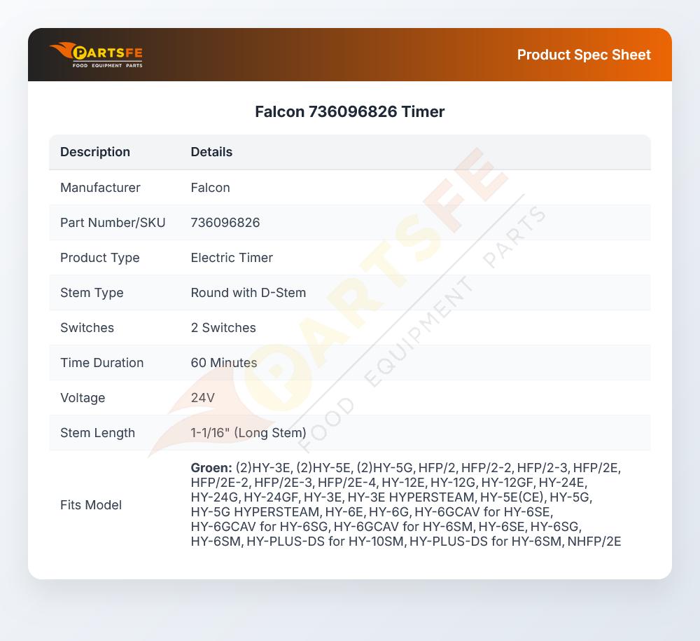 Falcon 736096826 Timer
