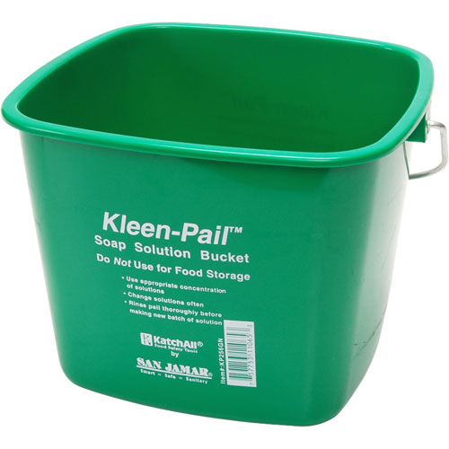 San Jamar SJKP256GN Pail Green 8QT