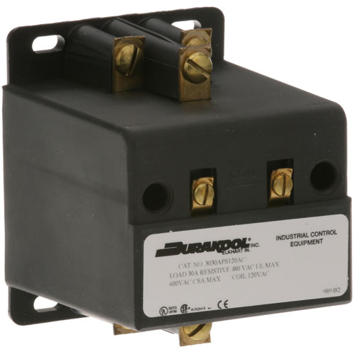 Cleveland 103905 Mercury Relay Contactor 3-Poles W/Screw Terminals & 2" X 3.25" CTRS