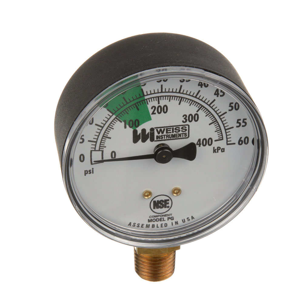Hobart 349665-1 Dishwasher Water Pressure Gauge 0-60 PSI