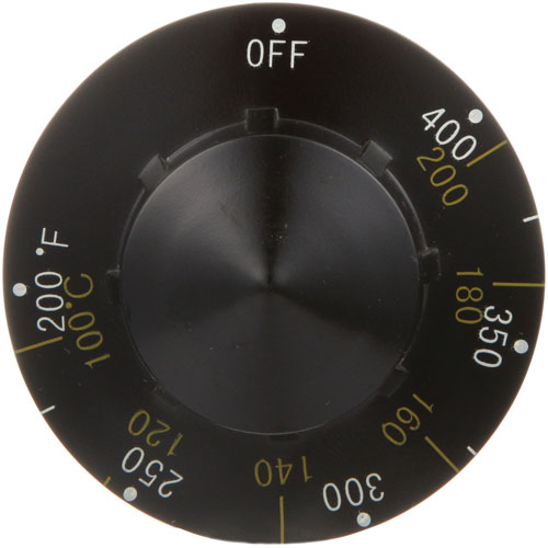 Pitco PTPP10539 Fryer Thermostat Knob 200&deg;F-400&deg;F 2-1/4" DIA