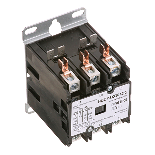 Groen 101108 3 Pole Contactor, 24 Volt, 40 Amp Inductive/50 Amp Resistive
