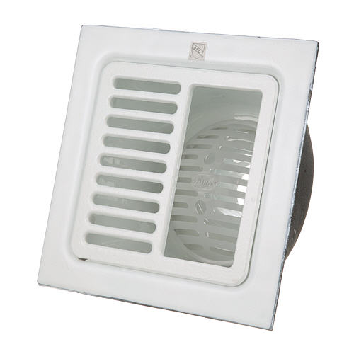 Zurn FD2375-NH3-H Drain Floor Half Grate 12"SQ 6"DP