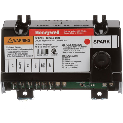 Lincoln 4030104 Oven Ignition Control Module W/ 15Sec Lockout 24V