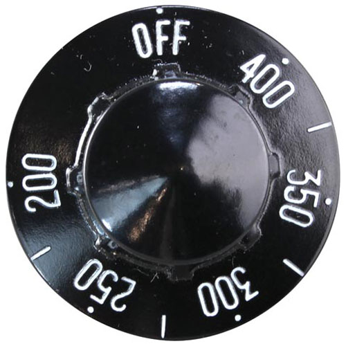 Vulcan Hart 00-944801 Thermostat Knob 2-1/4" DIA/400-200F Mount 187" Flat Up W/White Numbers