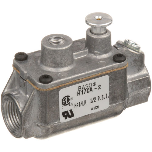 Star Mfg 2JZ4607 1/2" FPT Natural Gas Valve W/ 25V Coils, Flow Up Reg Cap & 1/4" Recessed Tabs