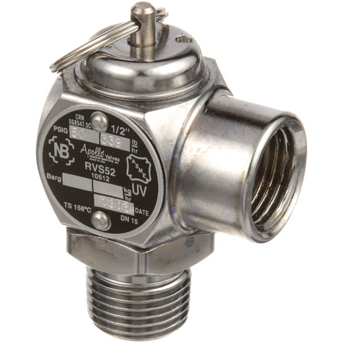 Groen GR10-512S50 Jacketed Kettle Steam Safety Valve 50 PSI 1/2" NPT