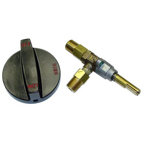 Southbend 4440401 Natural Gas Burner Valve W/Knob 1/4" MPT X 1/4" MPT