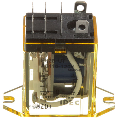 Ultrafryer ULTR18A020 10A Relay, 120/240V W/3/16" (8)male Terminals,1-11/16" MT CTRS for Steamer