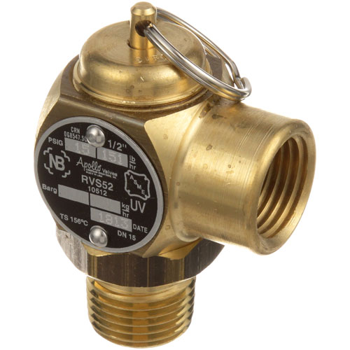 Hobart 841496-00001 Steam Pressure Safety Relief Valve Brass