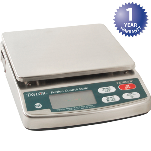 Taylor Thermometer TE10SS Waterproof Digital Scale,10 LB