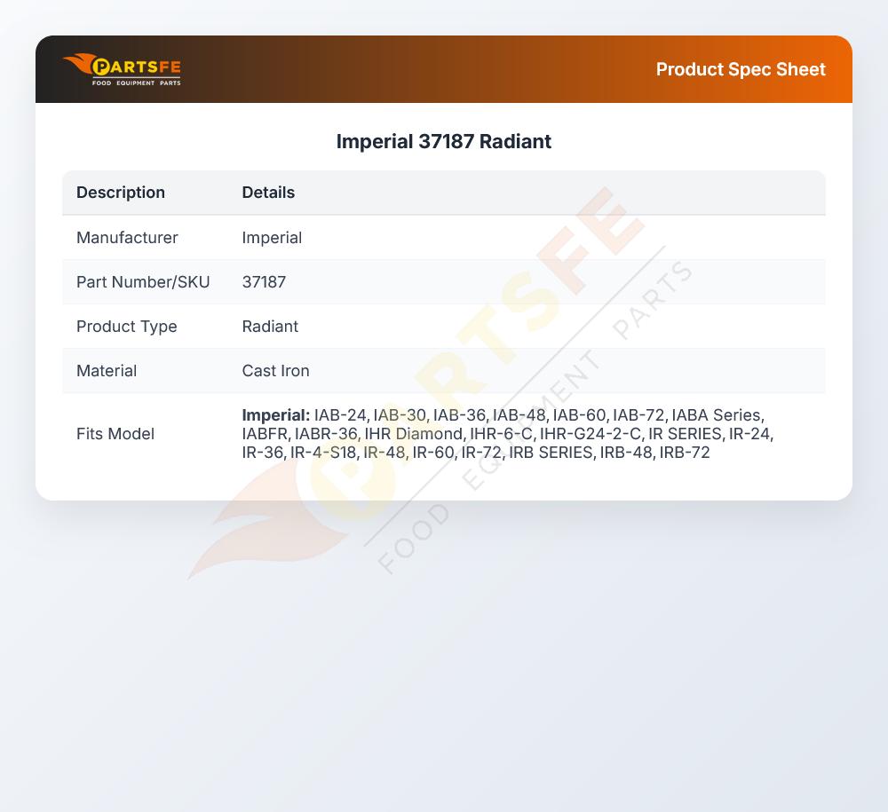Imperial 37187 Radiant